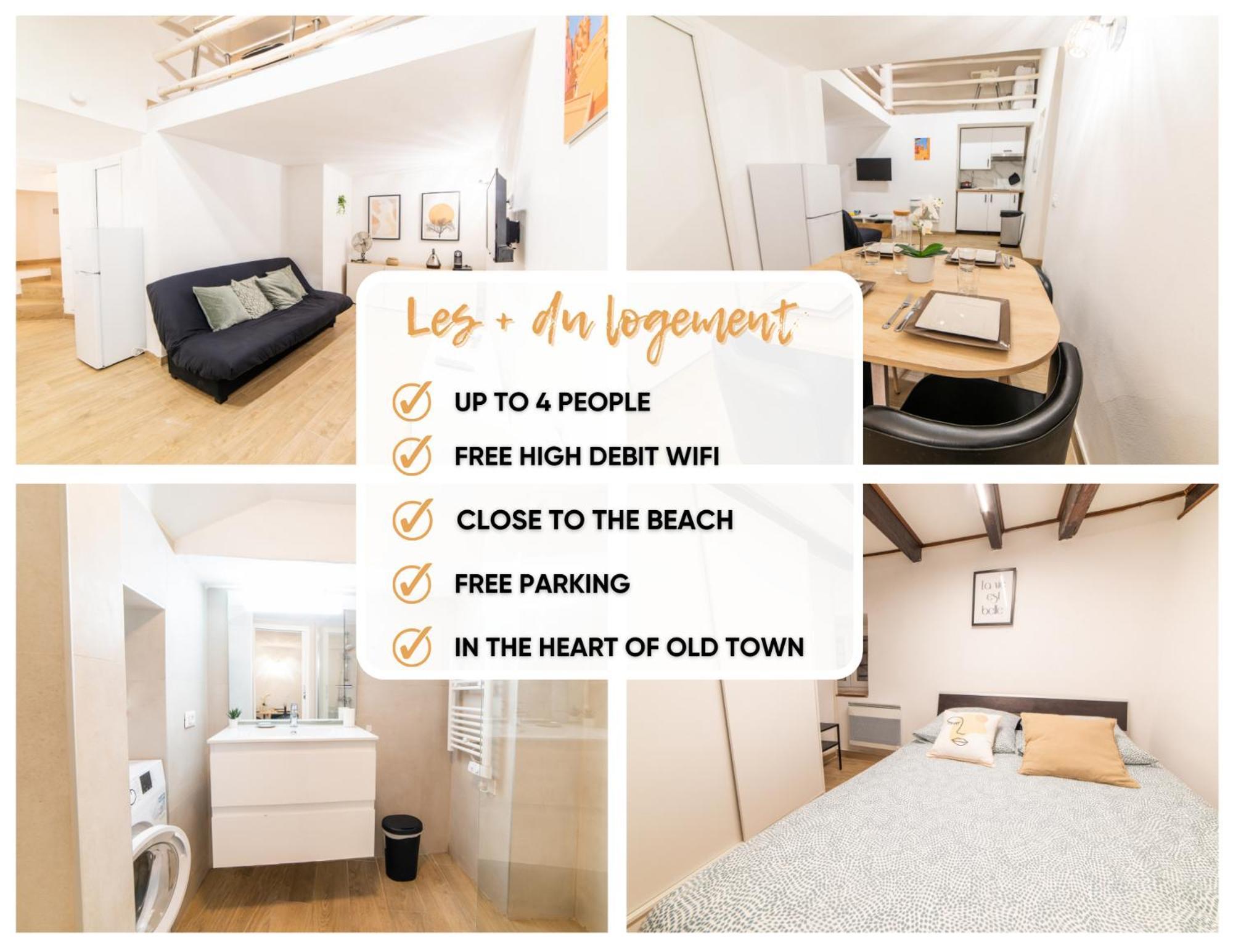 Ou Mentounasc - Duplex Vieille Ville Menton - Free Parking Exterior photo